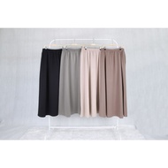 Skirt Scuba Ironless Poket Pinggang Full Getah Cutting A Cut Gerobok Haura Hyona Skirt