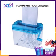 XLM MINI PAPER SHREDDER MANUAL/ HAND SHREDDER CUTTER/ DOCUMENTS CUTTING MACHINE/PENCINCANG KERTAS 手动碎纸机