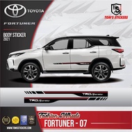 👍👍 TOYOTA FORTUNER CAR BODY STICKER SET FORTUNER - 07