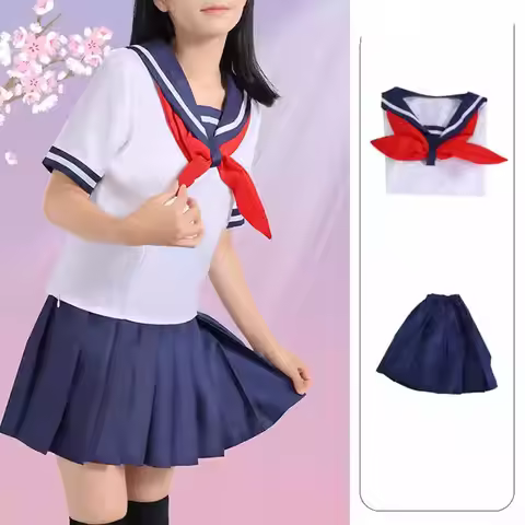 Anime Yandere Simulator Ayano Aishi Cosplay Costumes Osana Najimi Girl School JK Uniform Sailor Shir