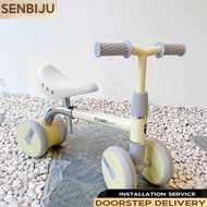 SENBIJU Height Adjustable Kids Balance Bike Baby Walker With 4 Wheels For Ages 12-36 Months Baby Chi