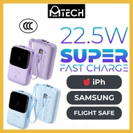 MTech REMAX CCC Certified Powerbank 3C Power bank 20000mAh 10000mAh 22.5W Fast Charge Built-in Type-