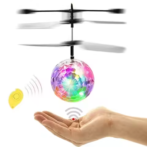 Colorful Mini Drone Shinning LED RC drone Flying Ball Helicopter Light Crystal Ball Induction dron Q