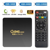 Q96 Mini Smart TV Box Android 10.0 Amlogic S905 Quad Core 2.4G WIFI 4K 8GB 128GB Media Player H.265 Home Theater Set Top Box