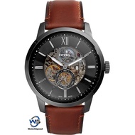 Fossil Townsman 48 mm Automatic Amber Leather Men's Watch ME3181