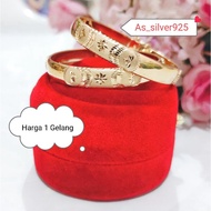 BANGKOK BABY AND CHILDREN'S BRACELET CARVED WITH GENUINE SILVER 925 GOLD PLATED - CARVED BANGEL BRAC