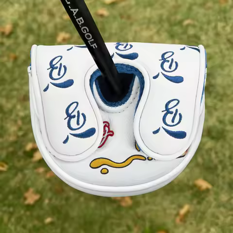 Golf Putter Cover OZ1 Premium Embroidery Hot Dog Mallet Putter Headcover Leather Golf Club Covers wi