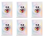 Bicycle Disney 100 Year Anniversary Playing Cards - 6 Pack of Playing Cards - Features 20+ Iconic Di