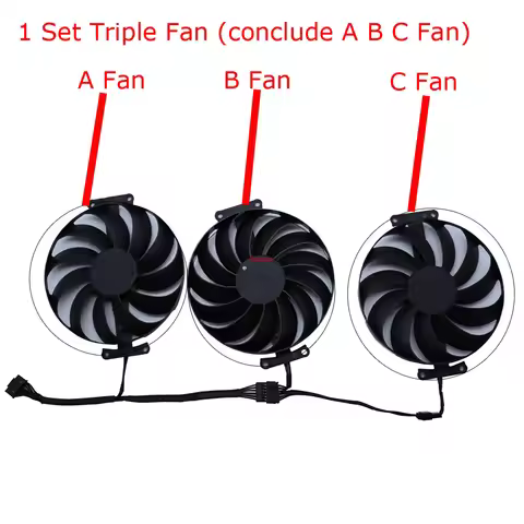 Video Card Fan,VGA Graphics Cooler For ASUS TUF RX 6800XT 16G GAMING,TUF RX6900XT 16G,ROG STRIX RX 6