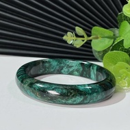 綠色鋰雲母手鐲58MM 粼光雙天眼 千層紋星光祖母晶手環 靜謐森林