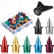 140 Pieces 1/4 Inch Carbon Steel Track Spikes, 7 Colors Light Weight Spikes Track Shoes for Track an