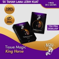 King Horse Tisu Magic BPOM Tahan Lama Khusus Pria Tissue Mejik Obat Kaut Pria