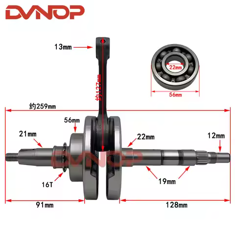 Motorcycle Crankshafts Composition Assy for Honda WAVE CRF CUB AFS NBC 110 AFS110 CRF110 NBC110 WAVE