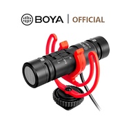 BOYA BY-MM1 Pro Condenser On-camera Microphone Dual-capsule Super-cardioid Shotgun Mic for Smartphone Tablet DSLRs Camcorder PC