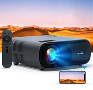 NexiGo PJ40 Projector with WiFi and Bluetooth, Native 1080P, 4K Supported, Projector for Outdoor Movies, 300 Inch, Zoomable, 20W Speakers, Home Theater, Compatible w/TV Stick, iOS, Android (Black)