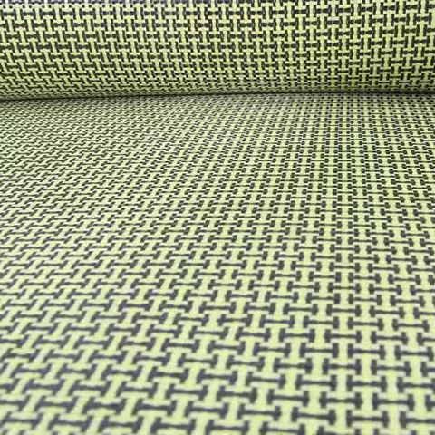 Yellow Kevlar & Carbon fiber mixed Cloth Hybrid H Pattern Carbon Kevlar Fiber Fabric 1000D 3K 200gsm
