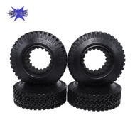 4Pcs RC 1:10 Crawler Beadlock Wheels Tire 1.9 Inch  Tire 98mm Tyre for RC Car Truck Axial SCX10