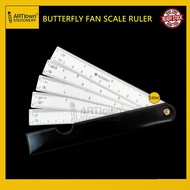 BUTTERFLY FAN SCALE RULER FOR ARCHITECTURE INTERIOR DESIGN