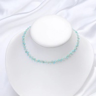 [SG IN STOCK] Amazon Choker Necklace 3mm Gemstone, 18K Gold Filled | Hypoallergenic, Lead-Free, Nick