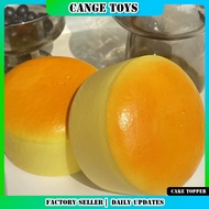 8.5cm Soft Cheese Cake Stress Toy Squeeze Knead Pinch to Ease Hand Tension & Fatigue