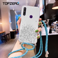 TOPZERO For Samsung Galaxy A12 A02S M31S M31 A70 A10S A10 A02 A23 Phone Case Luxury Bling Star Phone Cases Soft Silicone Glitter Lanyard Cover Case For A71 5G A51 5G J7 Prime A81 M60S M01S M10 J6 Plus J4 Plus A6 Plus J8 2018