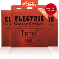 IRIN E140 Electric Guitar Strings are made of high carbon steel and nickel steel wound, providing ex
