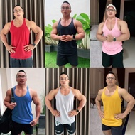 STRINGER PLAIN GYM MEN BIGGER SIZEBIG MEN'S FITNESS SPORTS TOP Sleeveless Top Men Gym Clothes Men