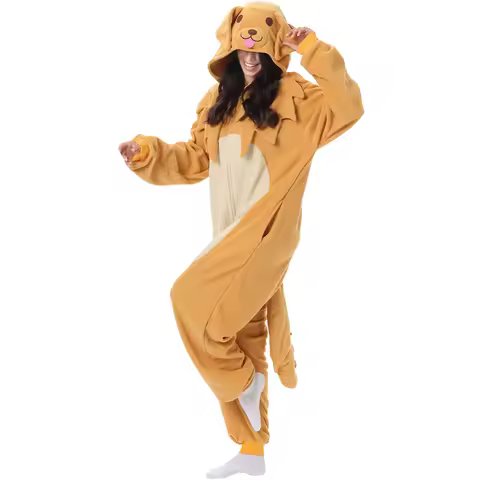 ELEIMOS Halloween Onesie Dog For Women Men Adult Animal Kigurumis Pyjamas Cartoon Pajama Homewear Co