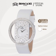 Roscani Sapphire Crystal + Gemstone Bezel | Stainless Steel Watch | Rose Gold | Casual Watch | Ladie
