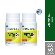 Bio-Life Vita D3 Vitamin D3 1000iU 60s x 2