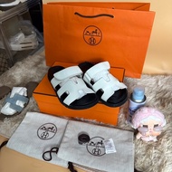 ️ Used Like New Hermes Chypre Sandal In Epsom Calfskin With Anatomical Rubber Size39