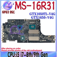 Papan Utama Untuk Papan Utama Laptop Msi Gf63 9sc Ms-16r3 Dengan I5 I7-8/9th Gtx 1050 Gtx 1050 Ti Gt