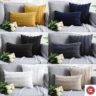 QC 30x50cm/45x45cm Cotton Decorative Pillow Case Tassles Floral Cushion Cover Sofa Pillow Cover