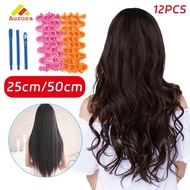 12PCS Set Heatless Wave Curler Instant Curly Hair Curler For Daily Hair Style Manual Hair Curler