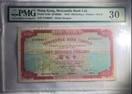 1970年 有利銀行 100元 地圖