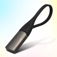 Denmark Menu Black Titanium Car Keychain Creative PVC Rope Key Rope Denmark Generation Keychain Lase