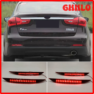 GHNLO 2PCS For Kia K3 Cerato Forte 2012 2013 2014 2015 2016 Car Red Len Led Rear Bumper Reflector St