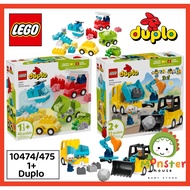 LEGO Duplo 10474 Creative Vehicles ( 45 pcs )  / 10475 3 in 1 Construction Vehicles 1 Years + ( 22 p