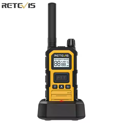 Retevis RB648Plus IP67 Waterproof Walkie Talkie LCD Display Walkie-talkie Long Range Dual PTT Heavy 