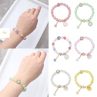 LAKAMMY Korean Daisy Bracelet, Lucky Multicolor Bohemian Bracelet,  Elastic Handmade Bracelet Bohemi