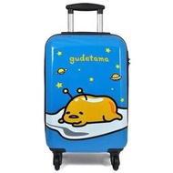 ☆海賊專賣店☆ 可面交 Gudetama 蛋黃哥 懶散造型 20吋 旅行箱/行李箱 藍色 小 日本授權 台灣 代理