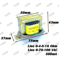 Speaker Line Matching Transformer  หม้อแปลงไลน์ลูก หม้อแปลง ฮอน ลำโพง Line 0-4-8-16 Ohm Line 0-70-10