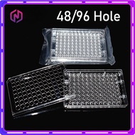 48/96 Well Tissue Culture Microplate Sterile Flat Bottom With Cover for School