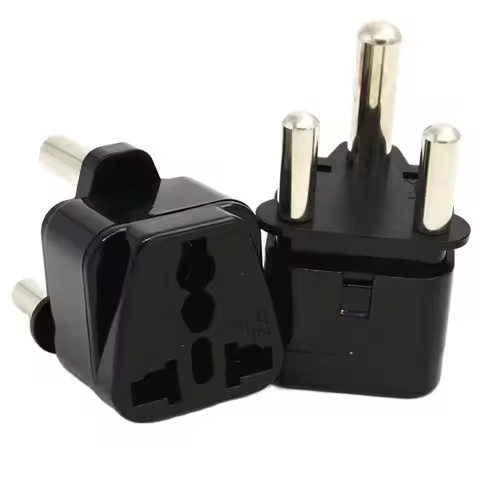 1PCS Black White 15A Copper Universal AU UK EU US to India Israel Malaysia Singapore Big South Afric