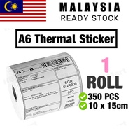350pcs A6 Thermal Paper Label Sticker 10 x 15 cm Shipping Courier Airway Bill Sticker Thermal Label AWB Consignment Note
