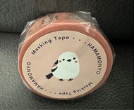日本製 濱文樣 銀喉長尾山雀紙膠帶 Masking Tape