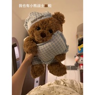 Anak Patung Pahlawan Beruang Piyama Hadiah Hari Lahir Teman Perempuan Boneka Plush Comel Krismas Ana