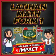 [INSTANT DELIVERY] Latihan Matematik Form 1 2026 Algebra Pecahan Geometri FPB GCM | Tingkatan 1