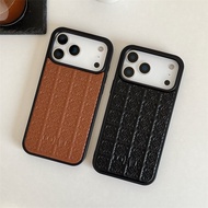 Fashion embossed leather Phone Case for IPhone 17ProMax 16 Pro Max 15pro Max 14pro Max 13pro Max 16 