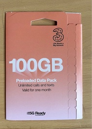3 UK 30日5G電話咭 (SIM卡 Europe 電話卡 上網 美國 澳洲 香港 英國 法國 西班牙 德國 意大利 數據卡 數據咭 travel)